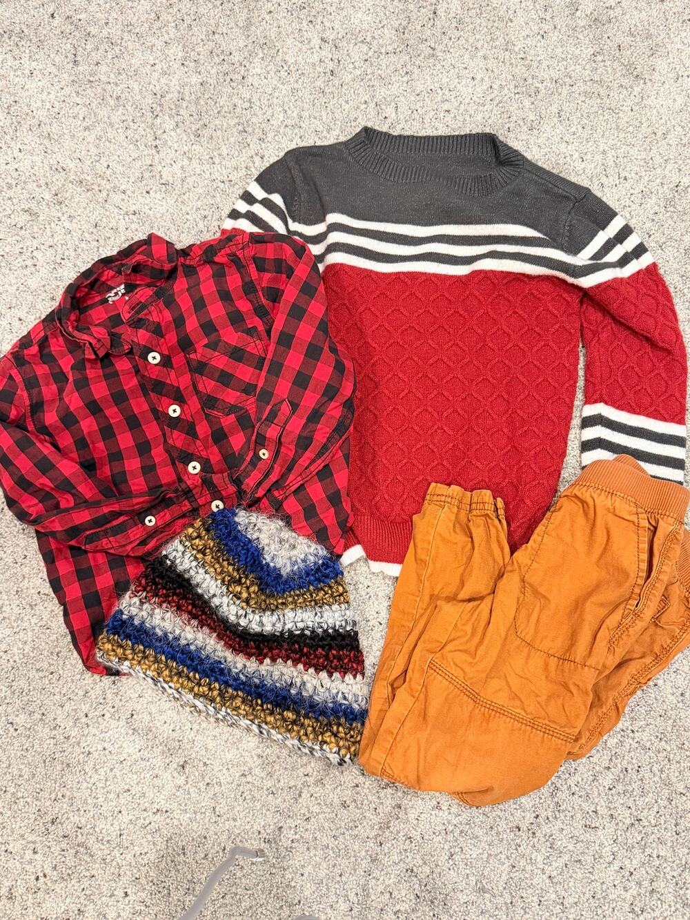 Boys 4T Fall Bundle Lot Academia Preppy cozy warm colors matching coord set